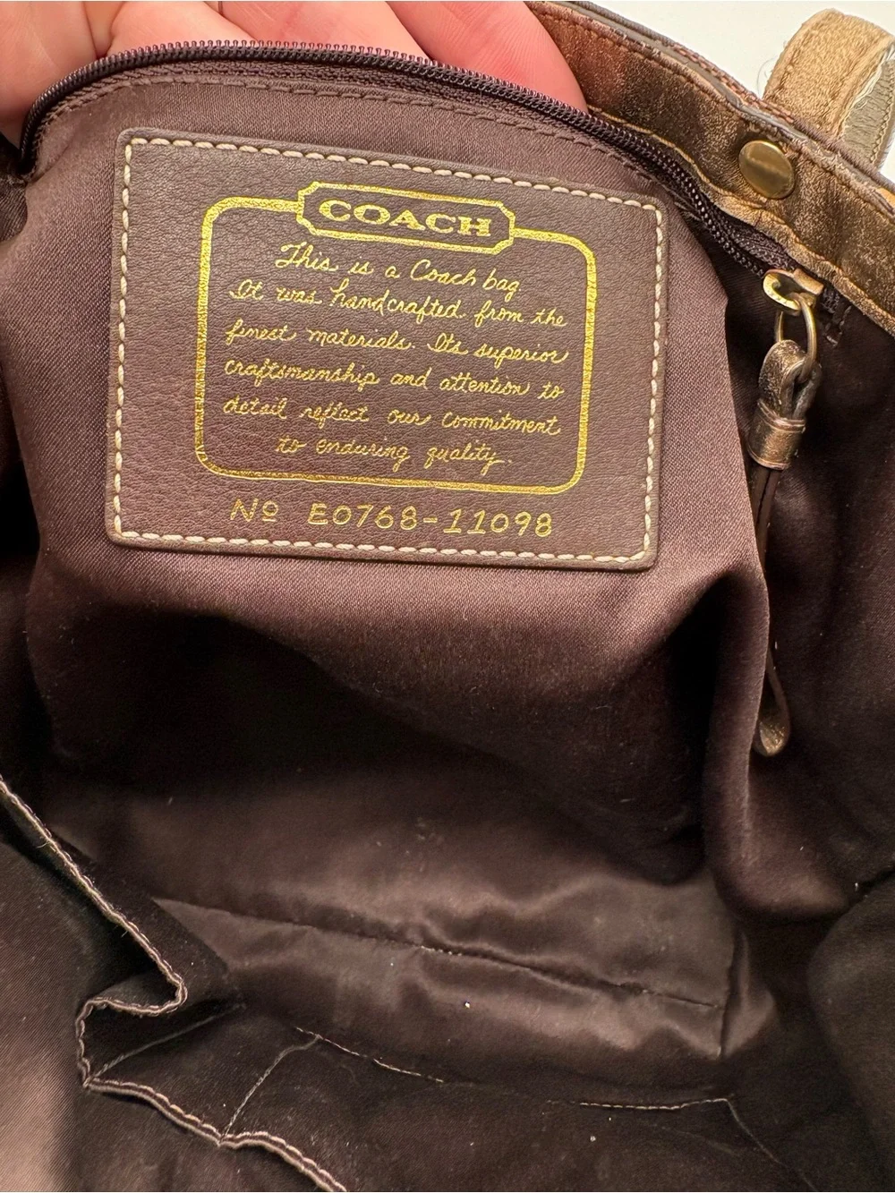 Coach classic timeless